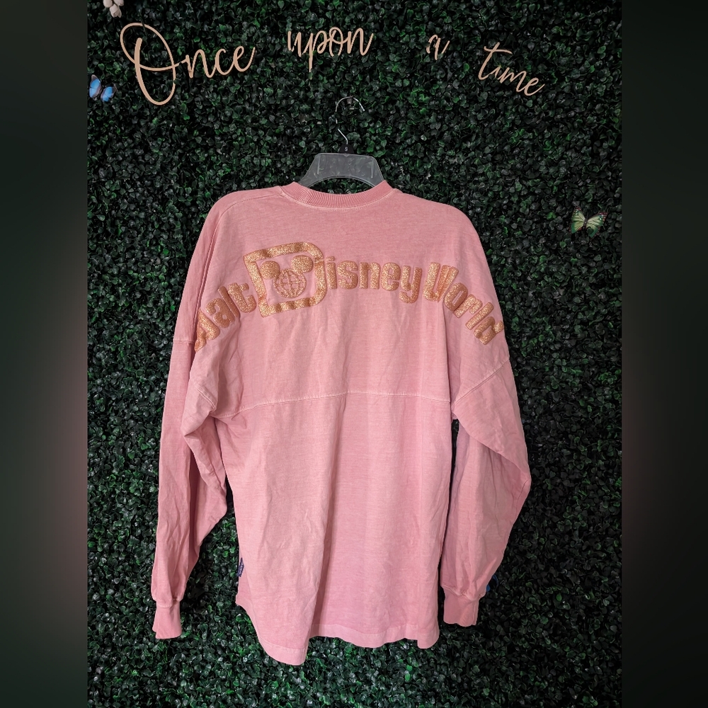 Pink Disney World Long Sleeve Spirit Jersey Shirt 50th Anniversary Small